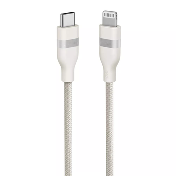 Usb-C To Lightning Braided Charging And Data Transfer Cord, White