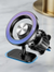 Dual-Use Magnetic Vehicle Phone Bracket, 360 Adjustable Dashboard & Air Vent Mount With Gradient Light Ring